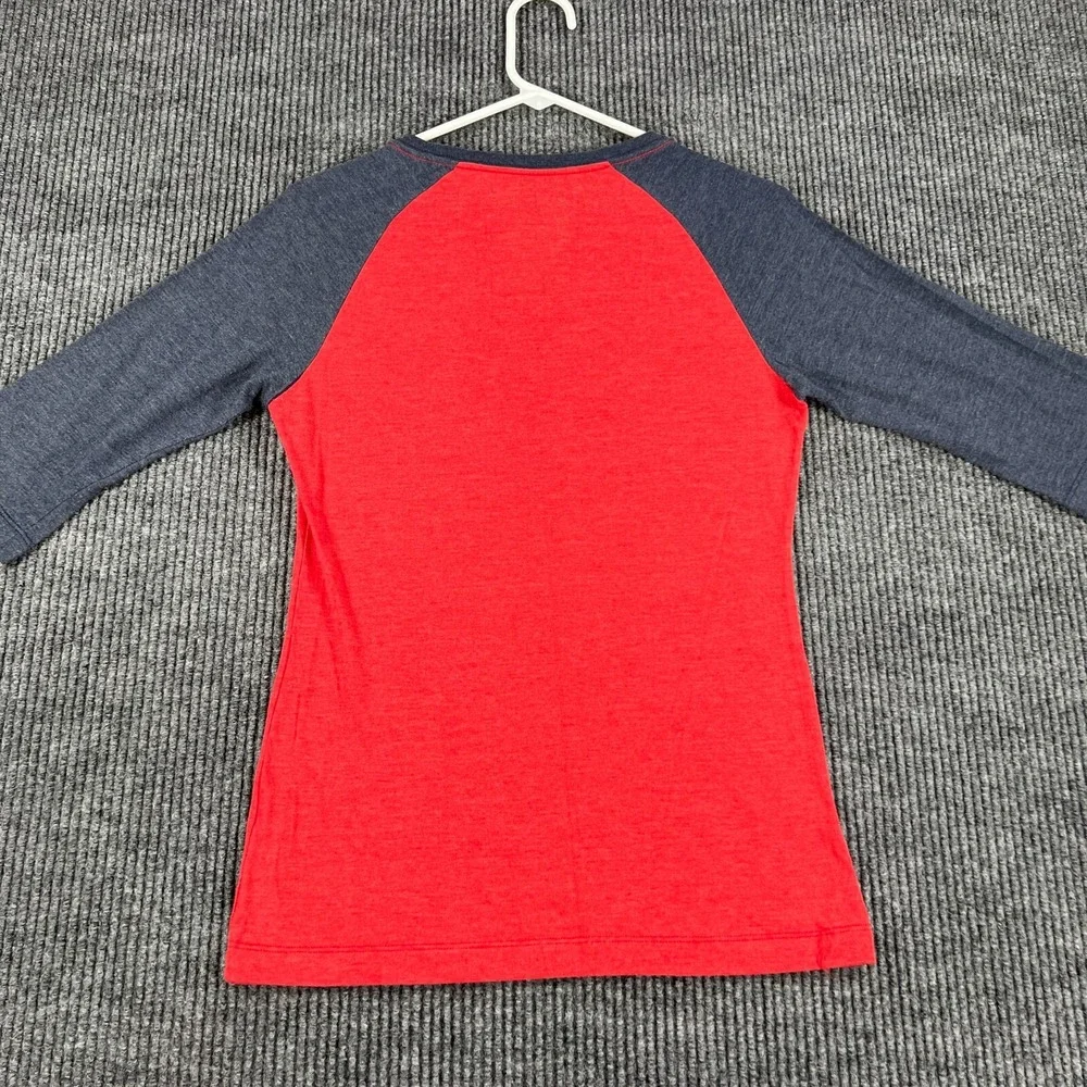 St. Louis Cardinals Shirt Womens Large 3/4 Sleeve Slim Fit Nike Red MLB Baseball